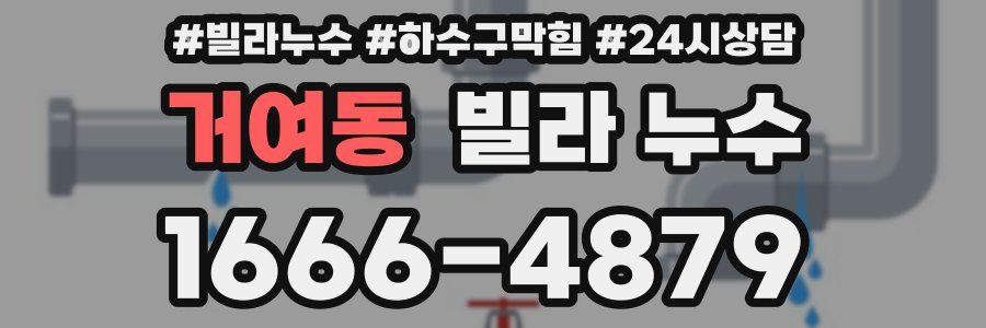 거여동 빌라 누수