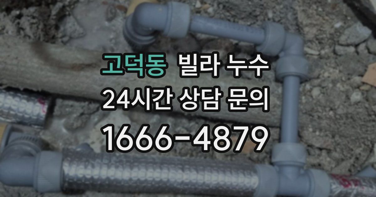 고덕동 빌라 누수