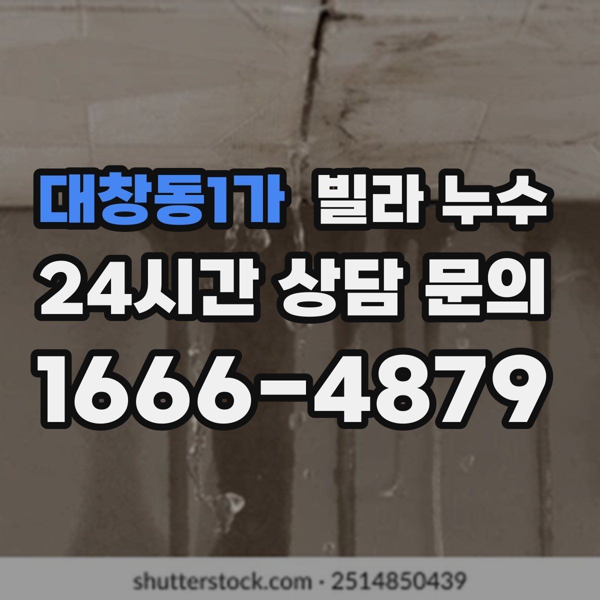 대창동1가 빌라 누수 천장재가 갈라지고 들뜨면 점검이 필요합니다