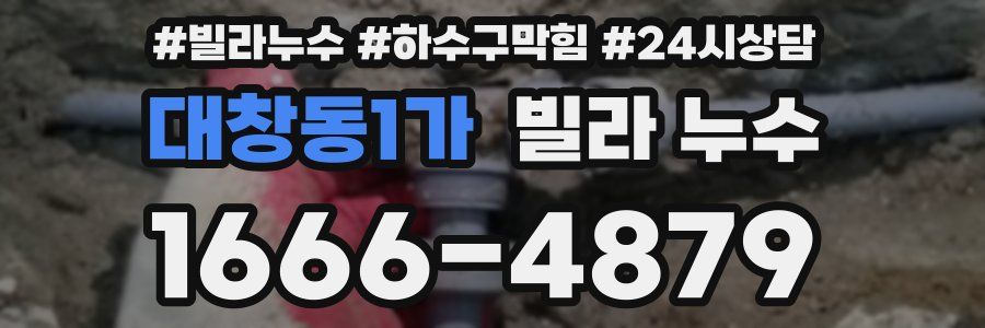 대창동1가 빌라 누수
