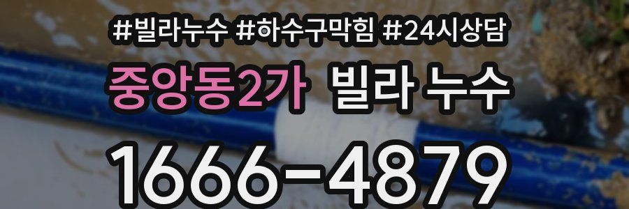 중앙동2가 빌라 누수