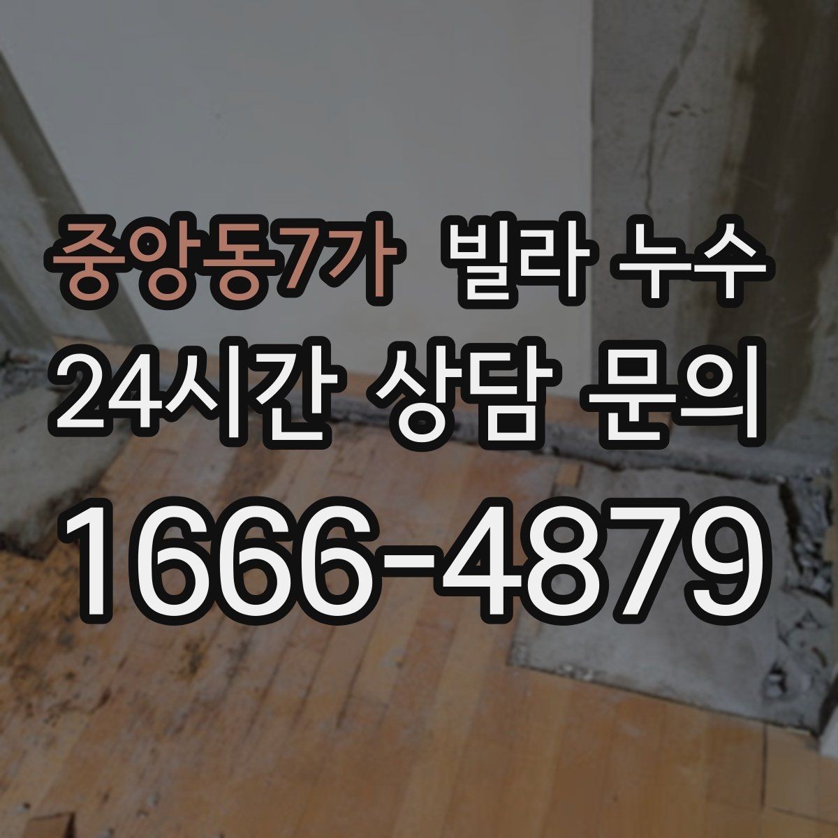 중앙동7가 빌라 누수 외벽 페인트 균열이 커지면 생기는 문제