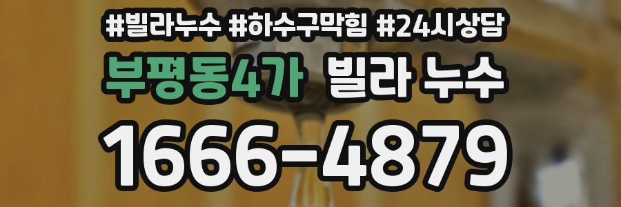 부평동4가 빌라 누수