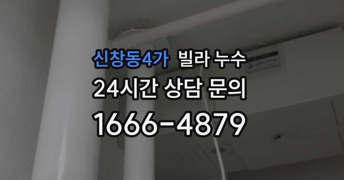 신창동4가 빌라 누수