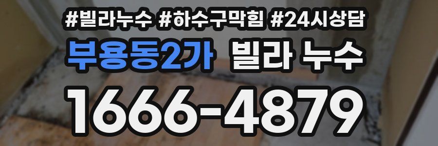 부용동2가 빌라 누수