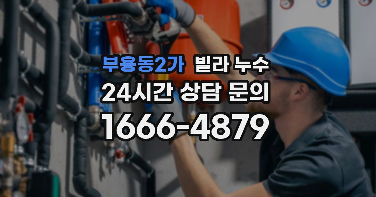 부용동2가 빌라 누수