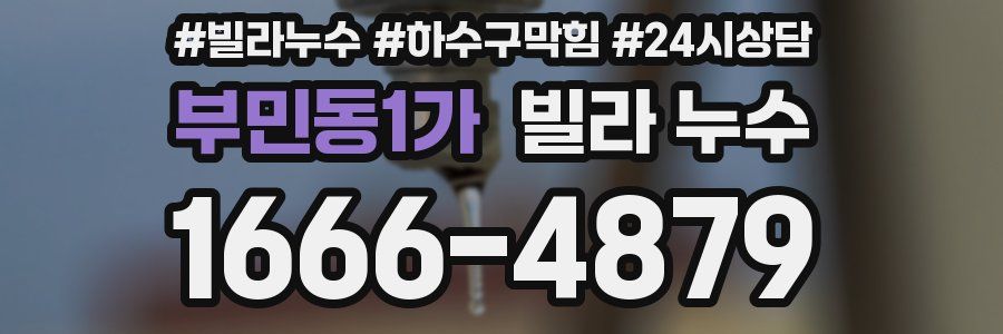 부민동1가 빌라 누수