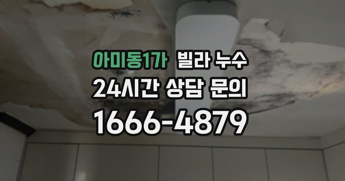 아미동1가 빌라 누수