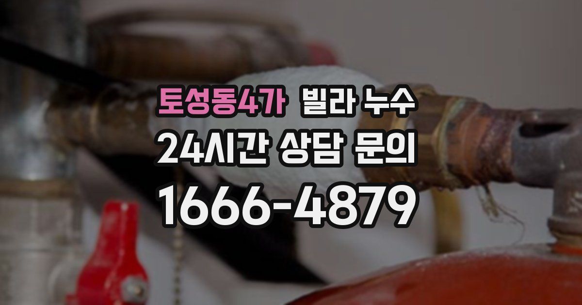 토성동4가 빌라 누수