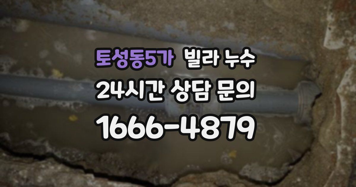 토성동5가 빌라 누수
