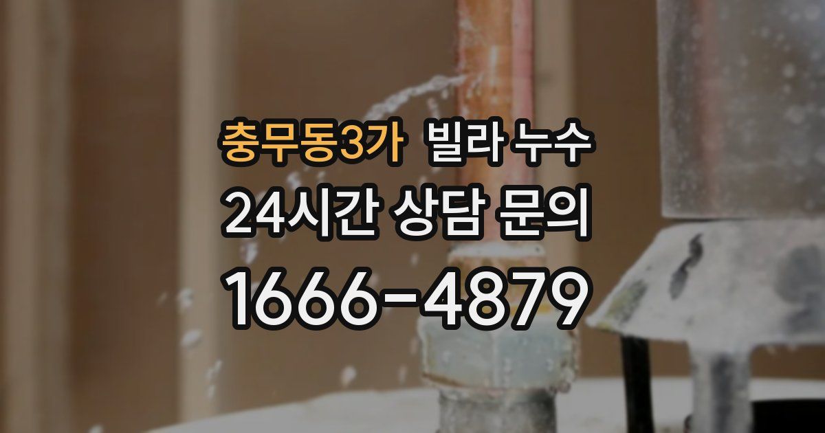 충무동3가 빌라 누수