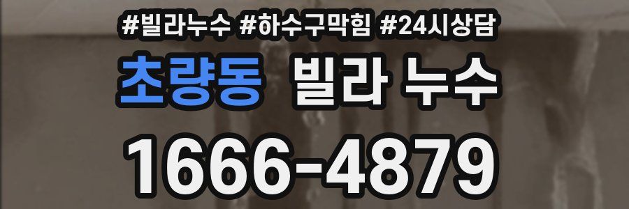 초량동 빌라 누수