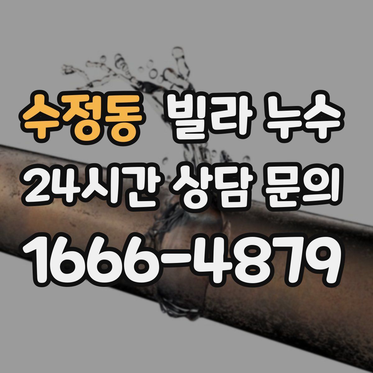 수정동 빌라 누수