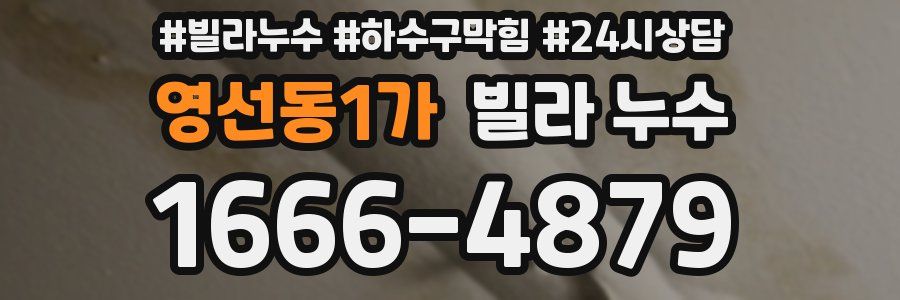 영선동1가 빌라 누수