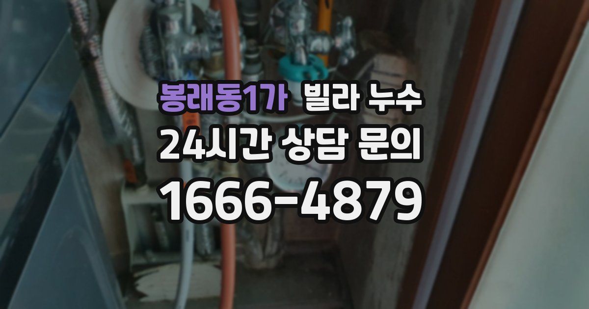 봉래동1가 빌라 누수