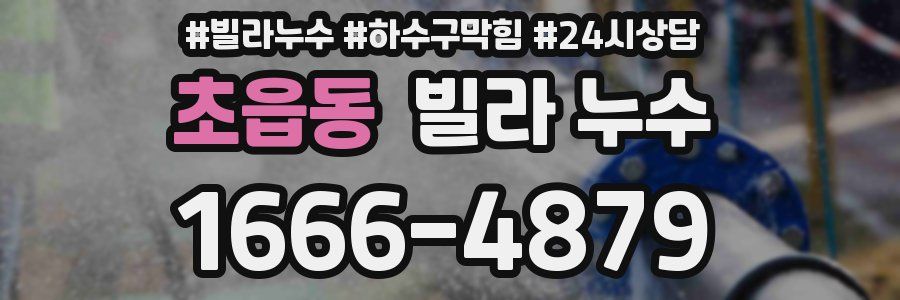 초읍동 빌라 누수