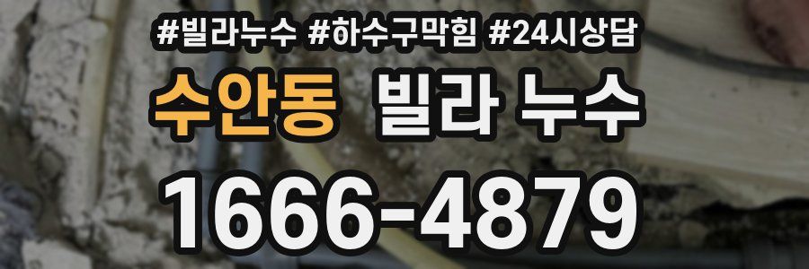 수안동 빌라 누수