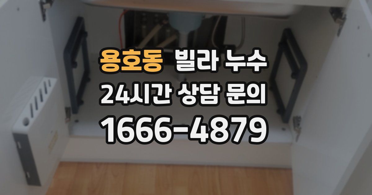 용호동 빌라 누수