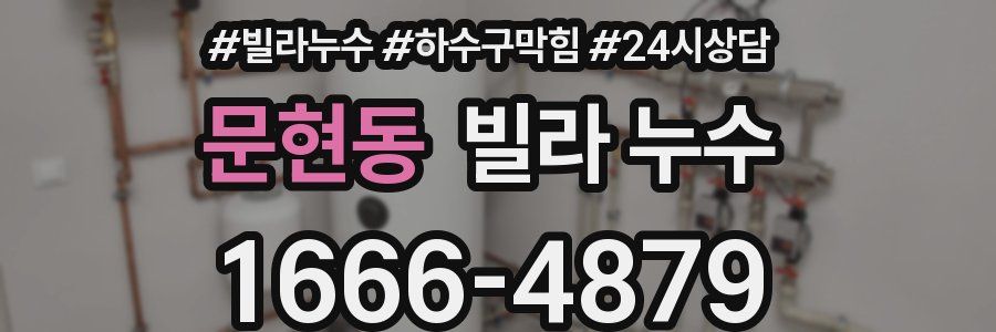 문현동 빌라 누수