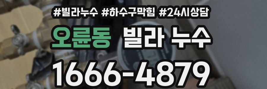오륜동 빌라 누수