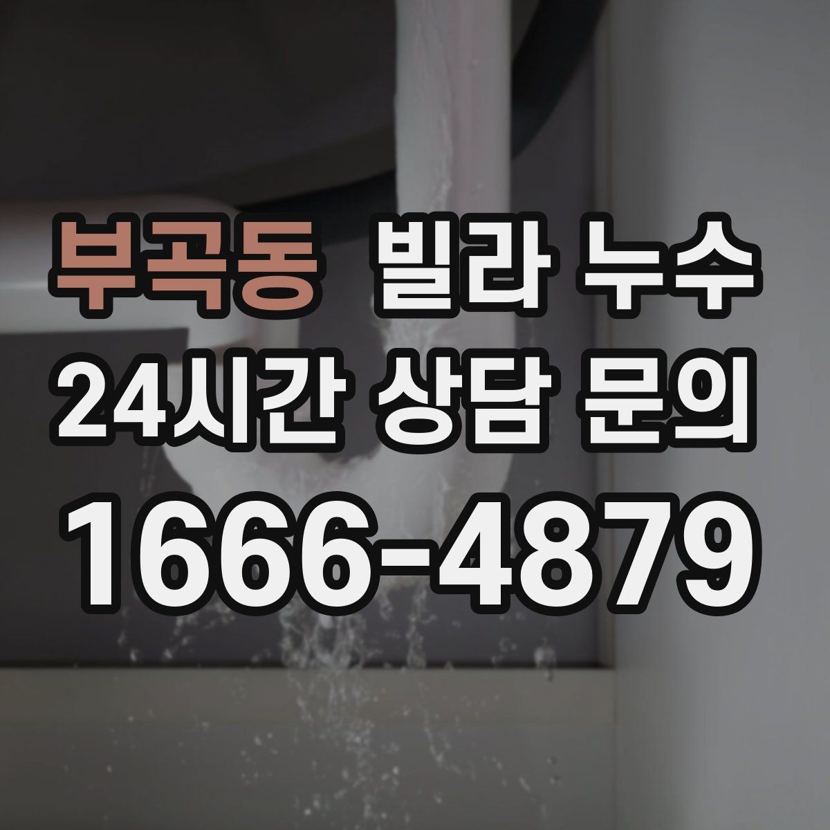 부곡동 빌라 누수 세탁실 인근 벽이 젖는다면 확인할 것