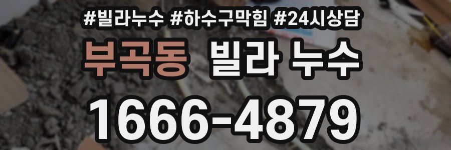 부곡동 빌라 누수