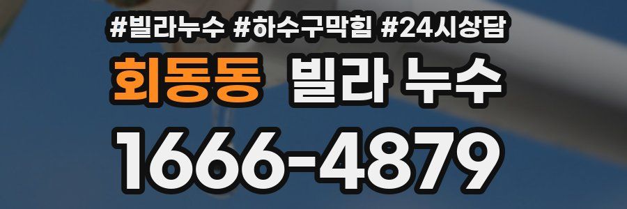 회동동 빌라 누수