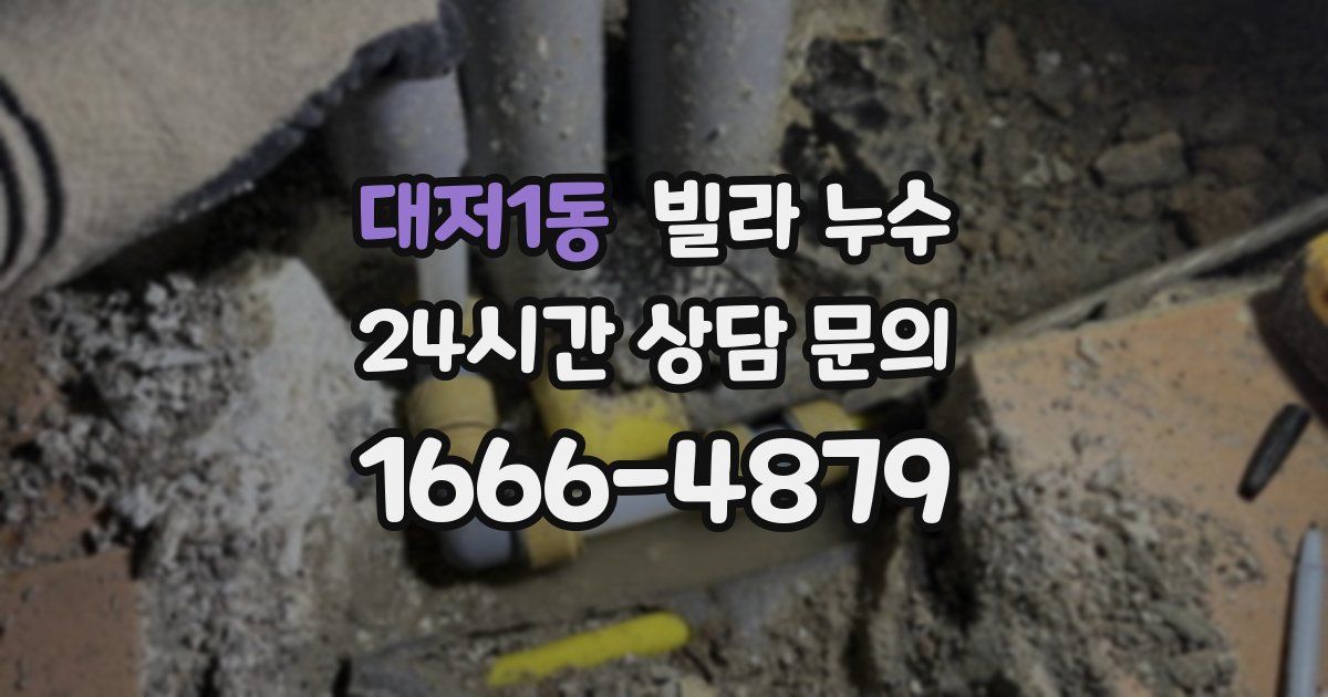 대저1동 빌라 누수