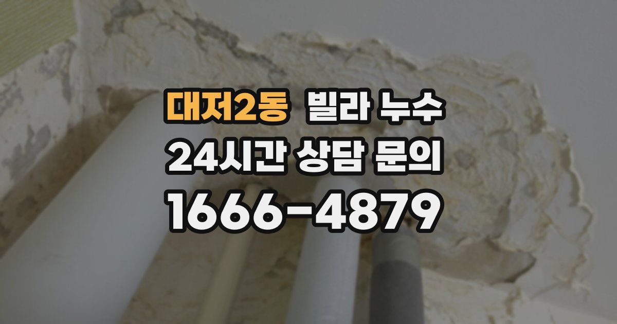 대저2동 빌라 누수