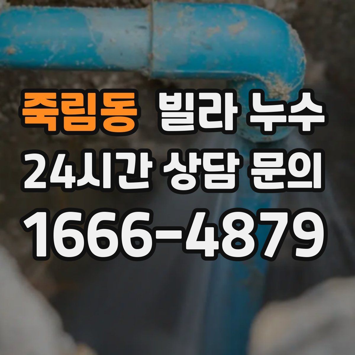 죽림동 빌라 누수 세탁기 호스 주변 누수로 바닥이 젖는 경우