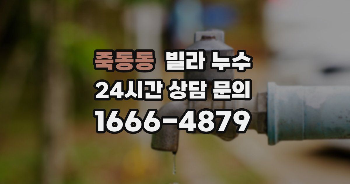 죽동동 빌라 누수