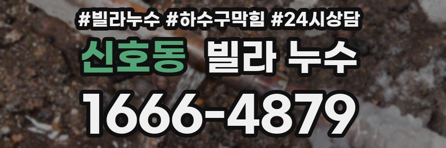 신호동 빌라 누수