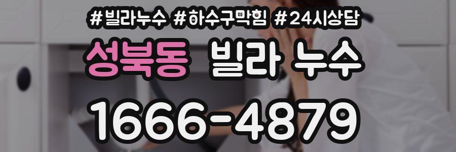 성북동 빌라 누수