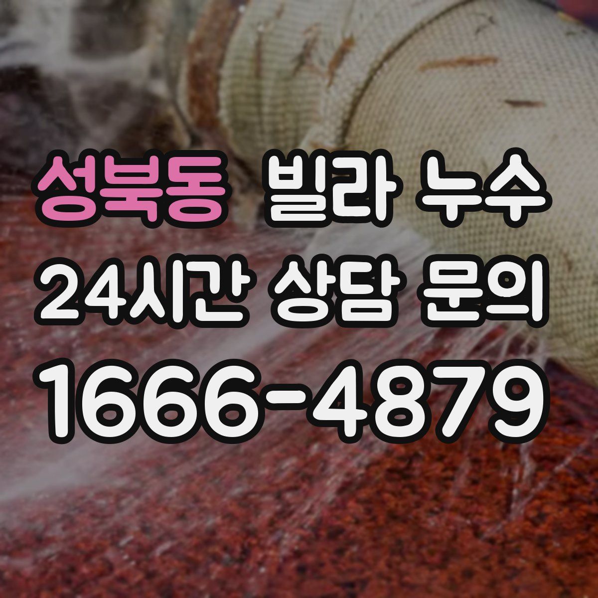 성북동 빌라 누수