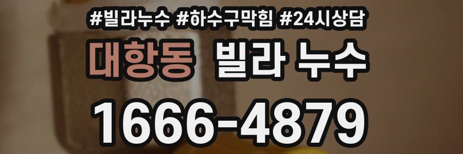 대항동 빌라 누수