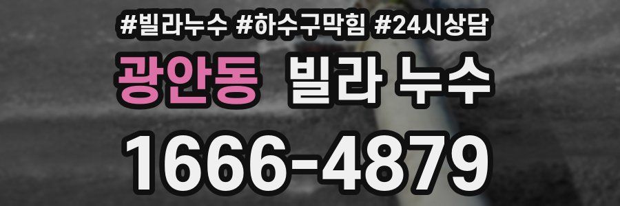 광안동 빌라 누수