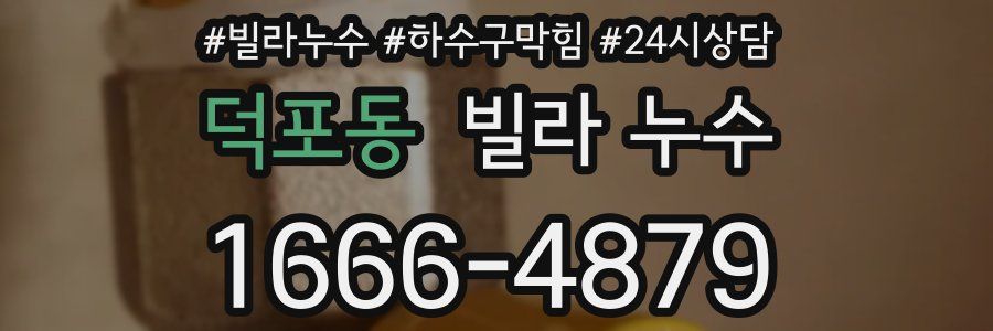 덕포동 빌라 누수