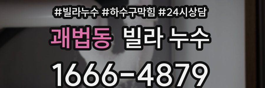 괘법동 빌라 누수