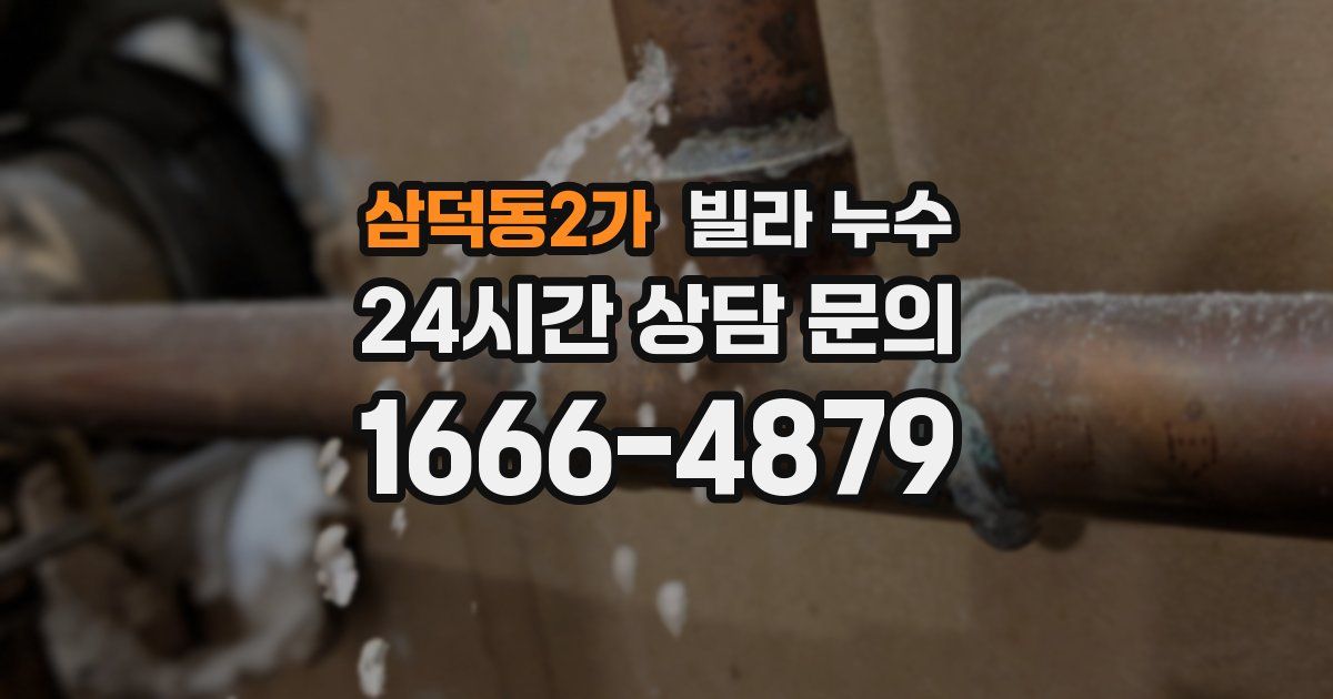 삼덕동2가 빌라 누수