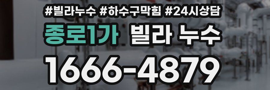 종로1가 빌라 누수