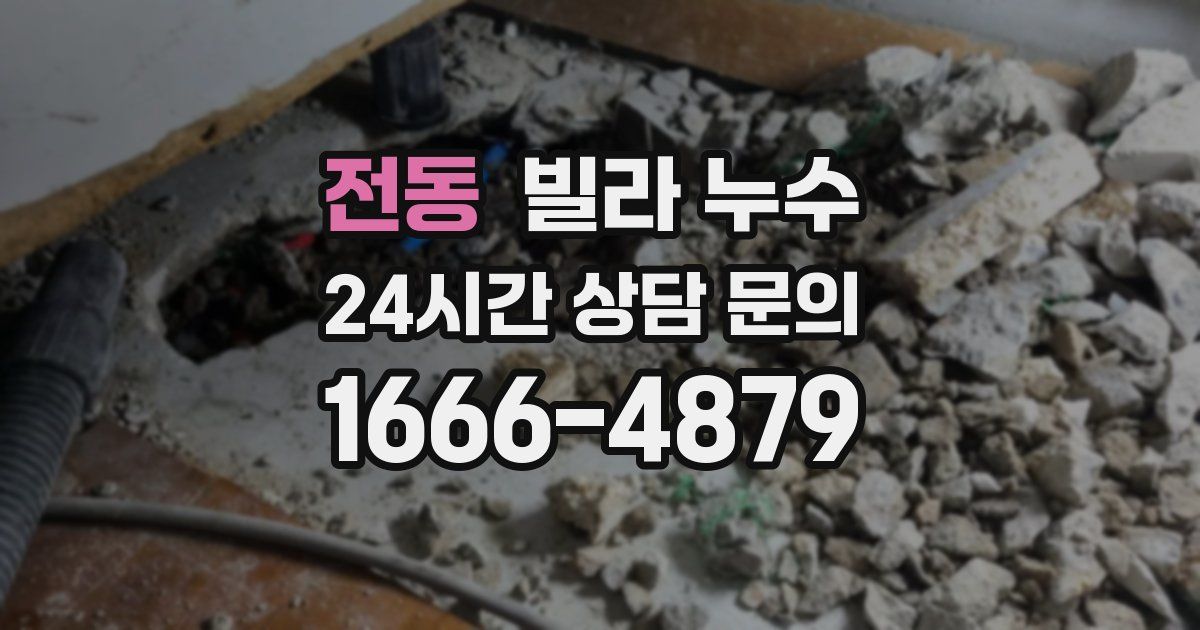 전동 빌라 누수