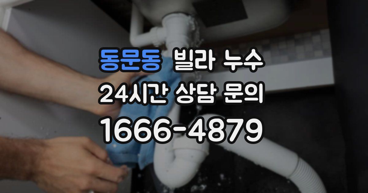 동문동 빌라 누수