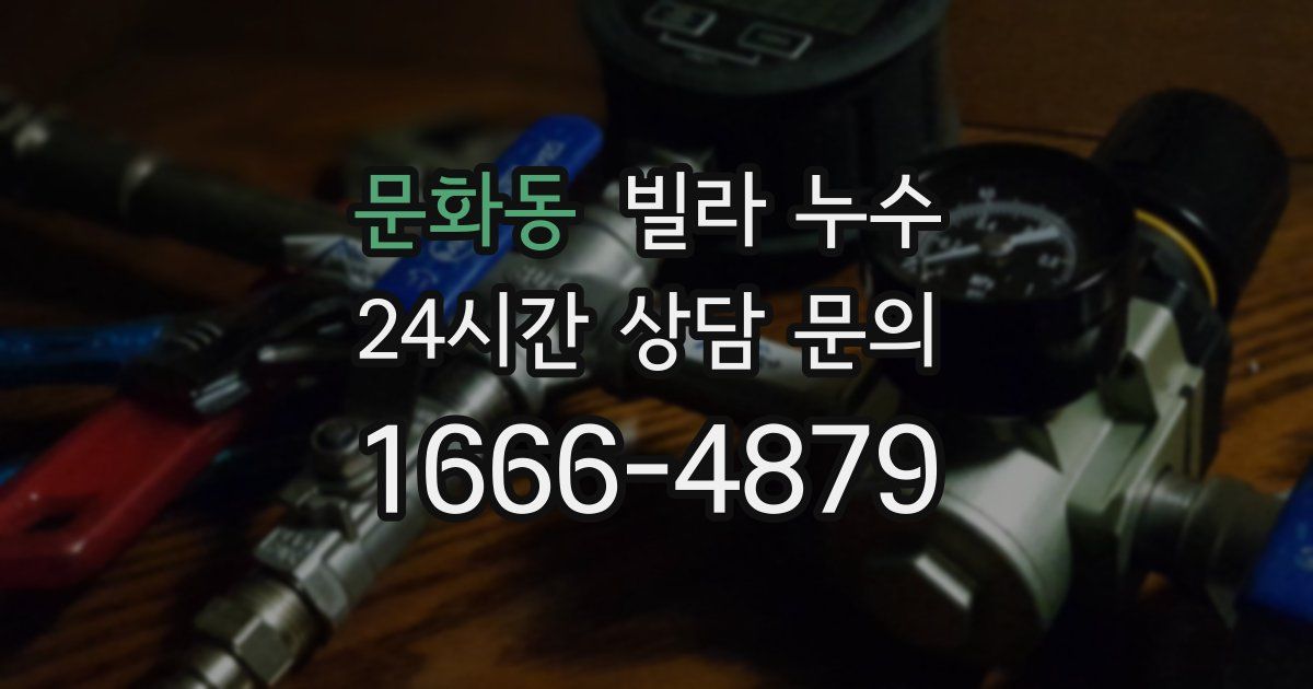 문화동 빌라 누수