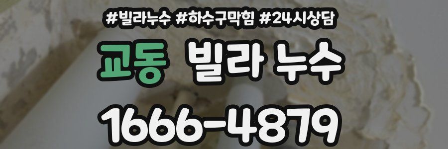 교동 빌라 누수