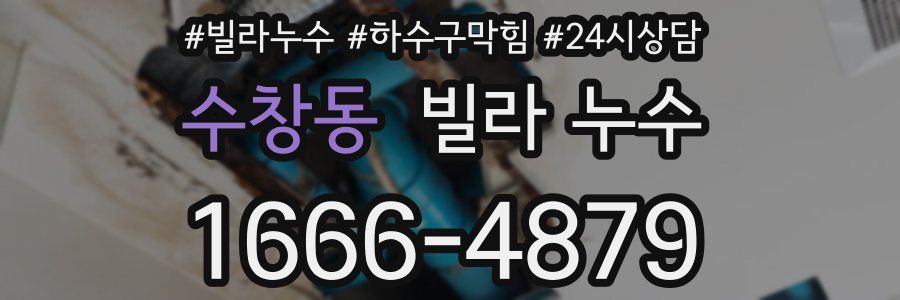 수창동 빌라 누수