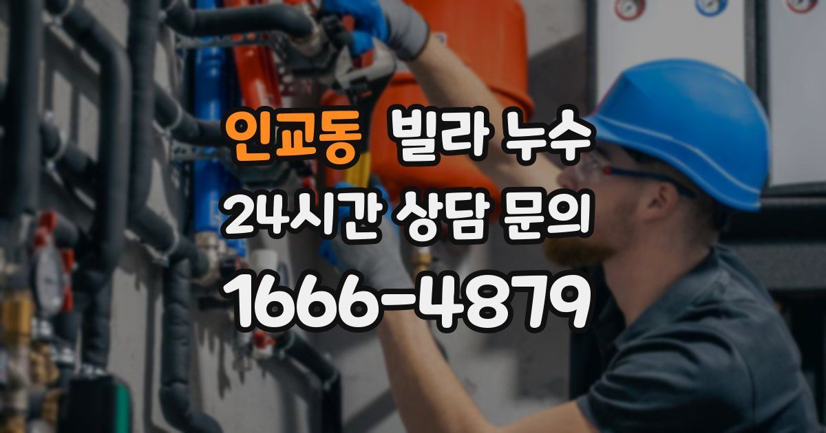 인교동 빌라 누수