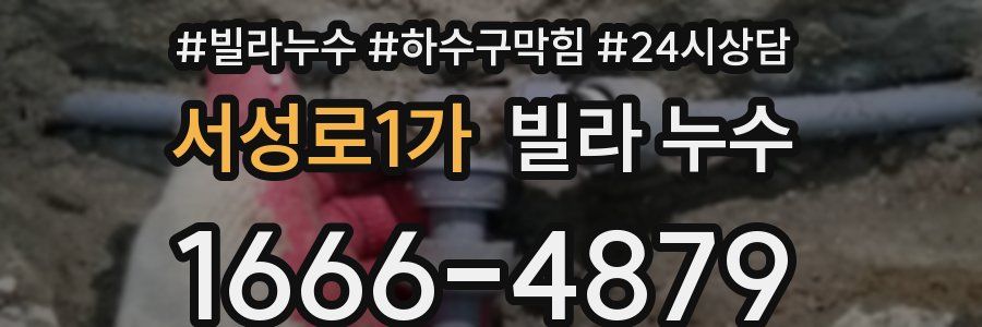 서성로1가 빌라 누수