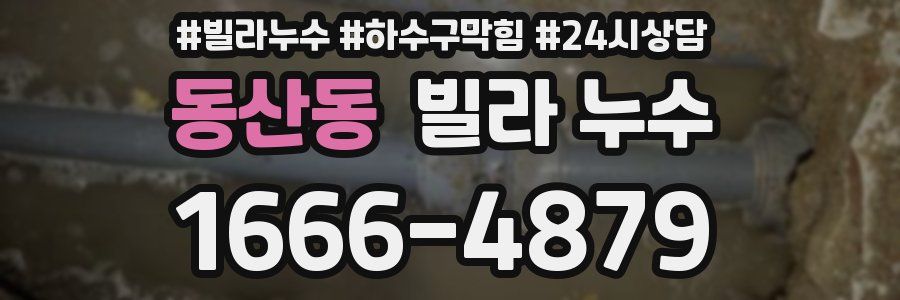 동산동 빌라 누수