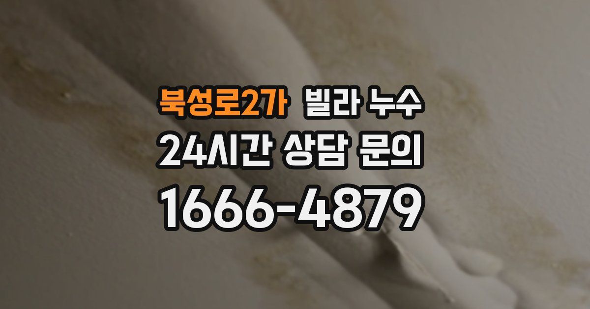 북성로2가 빌라 누수