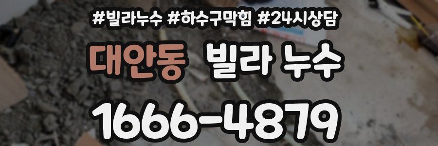대안동 빌라 누수